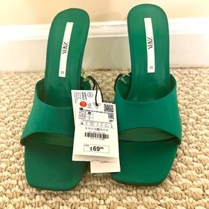 Zara Heeled Methacrylate Sandals